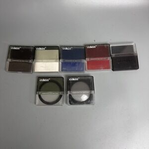 Lot of Cokin Cromofilters SA 5 square 2 round Made in France photography